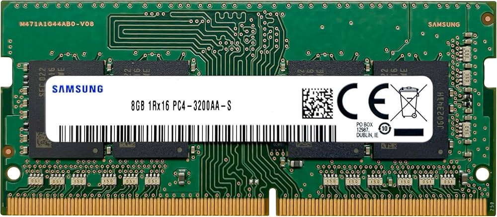 Samsung 8GB DDR4 3200MHz PC4-25600 (PC4-3200AA) CL22 SODIMM 1Rx16