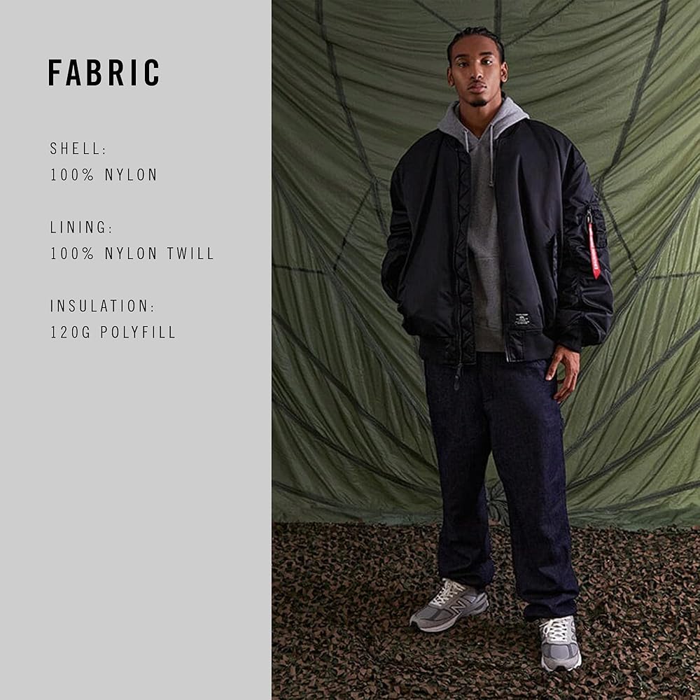 Amazon.com: Alpha Industries MA-1 Bloodchit Flight Jacket Gen II