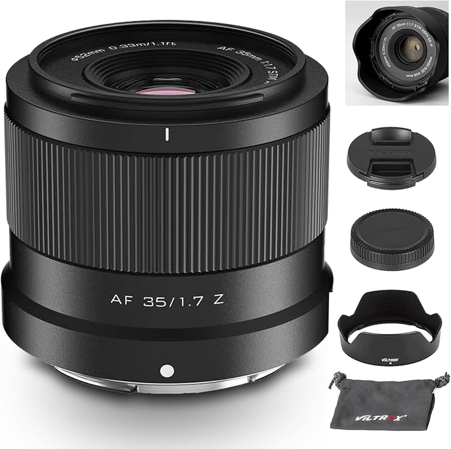 Amazon.com : VILTROX 35mm F1.7 f/1.7 Z-Mount Large Aperture APS-C