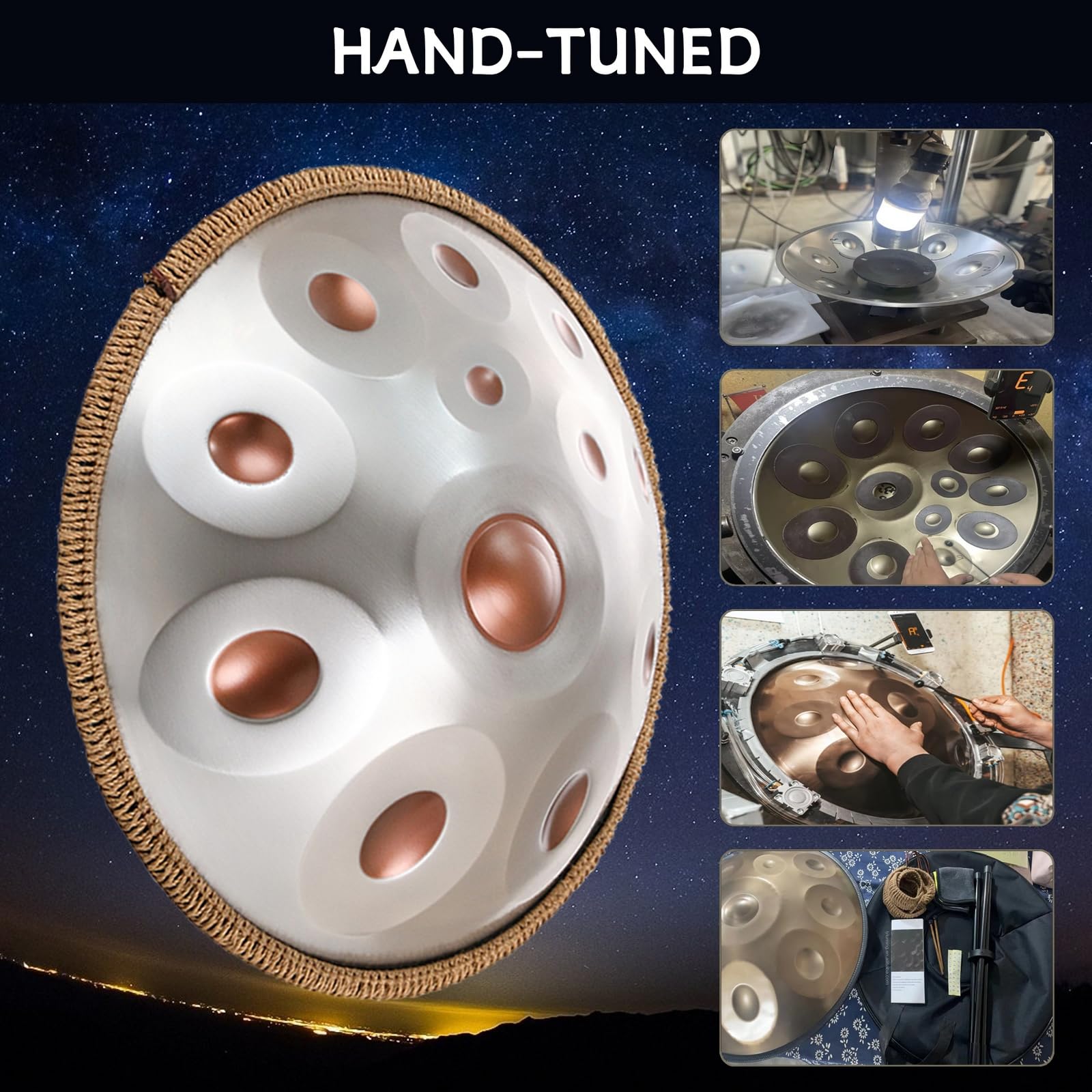 Amazon | ハンドパン 9音/10音/12音 楽器 KoKoty Handpan Drum ニ短調