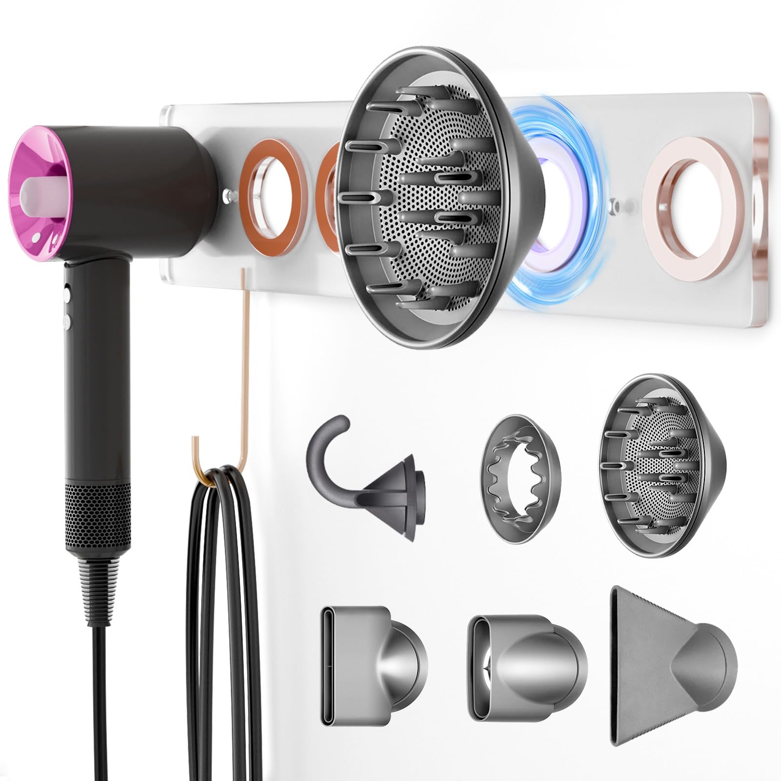 Amazon.com: 6-in-1 Magnetic Wall Mount for Dyson Supersonic Hair