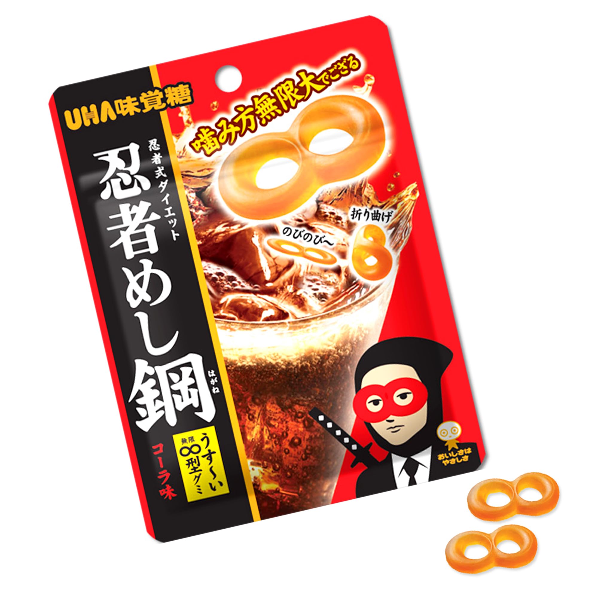 Amazon | UHA味覚糖 忍者めし鋼 コーラ 50g×10袋 | UHA味覚糖 | グミ 通販