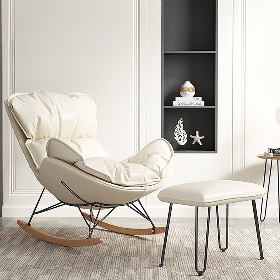 Amazon｜フットレスト付きロッキングチェア、オットマン付き保育園