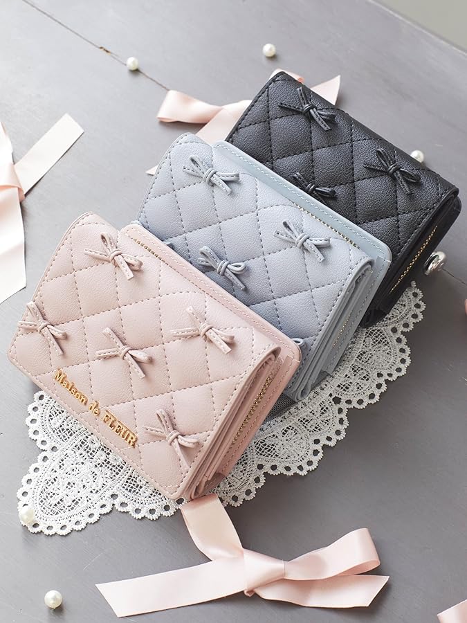 Amazon | [メゾン ド フルール] 財布 キルティングリボンウォレット