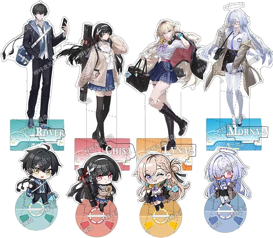 Amazon.co.jp: 鳴潮 アクリルスタンド 4個セット リンネー モーニエ