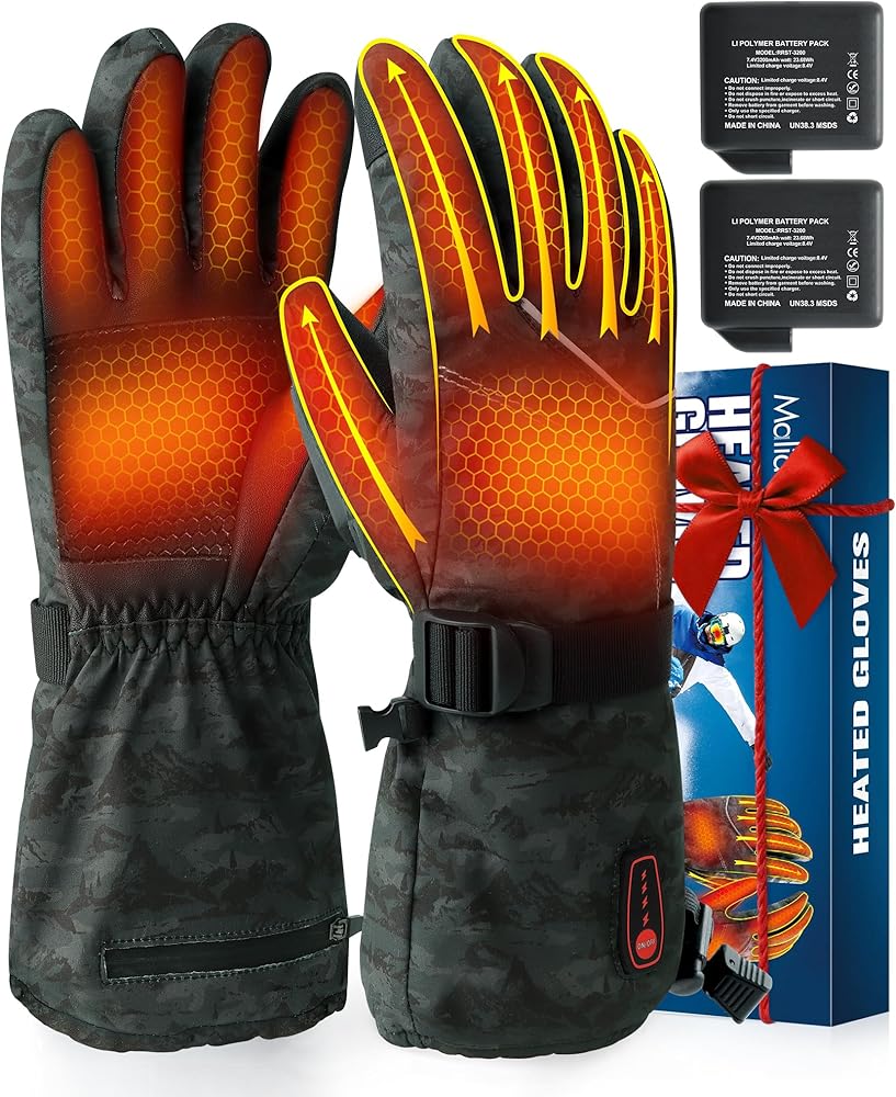 Amazon.com: Maliansun Heated Gloves for Men Women Rechargeable, 5