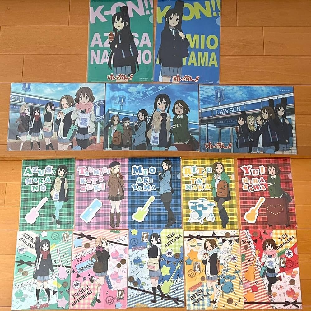 Amazon.co.jp: けいおん クリアファイル ローソン 計15種 セット