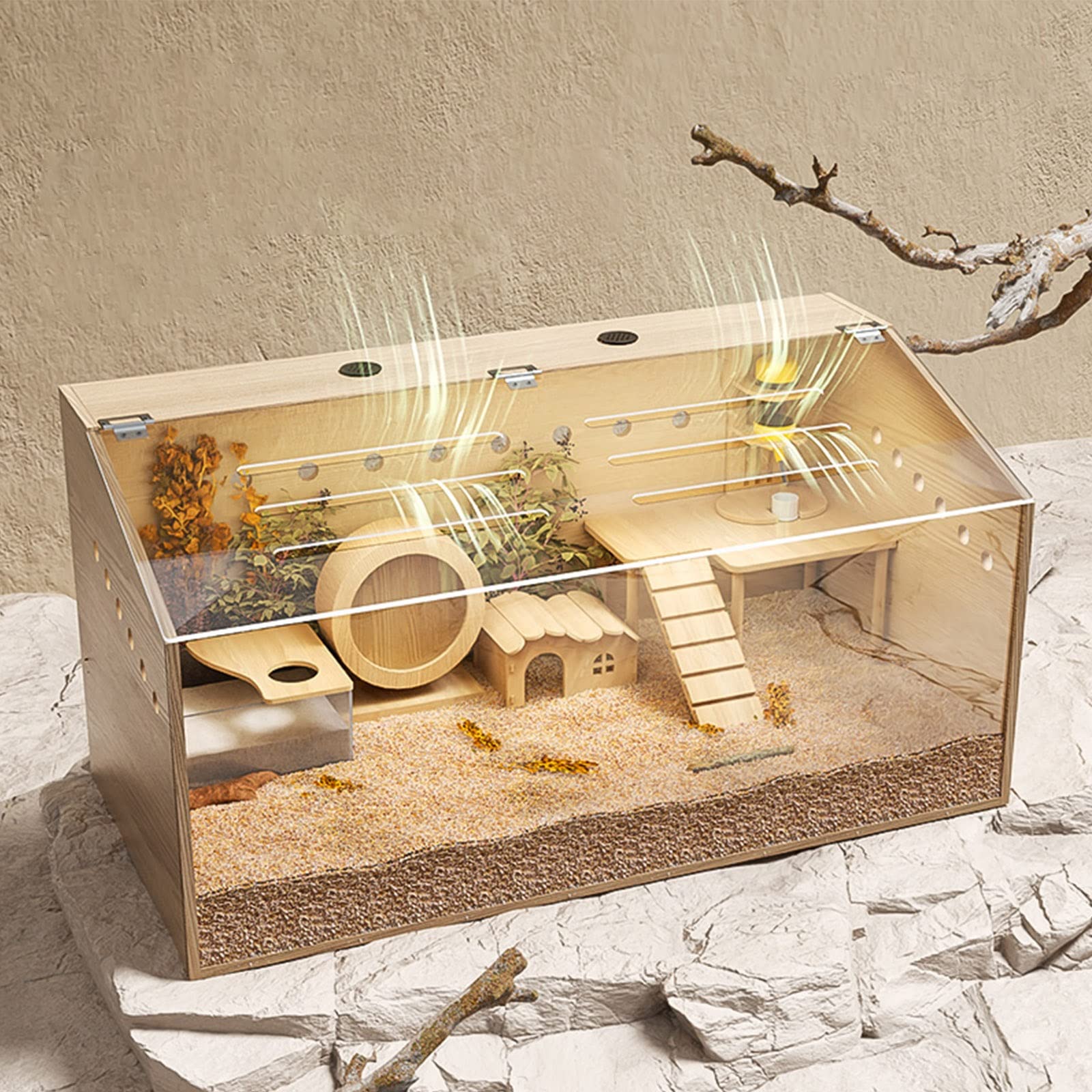 Amazon.co.jp: 木製 飼育ケージ、50×30×30cm、60×40×40cm、80×40×40cm