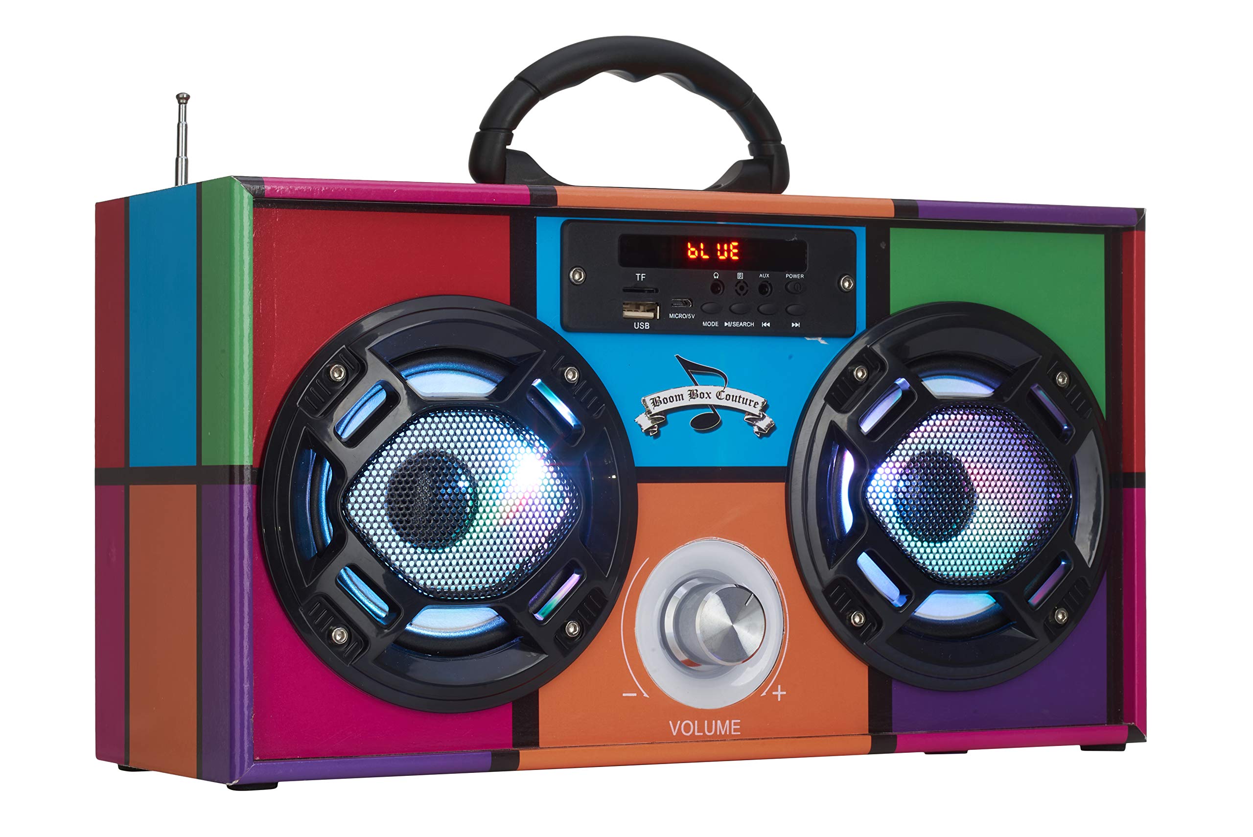 Amazon.com: Wireless Express - Mini Boombox with LED Speakers