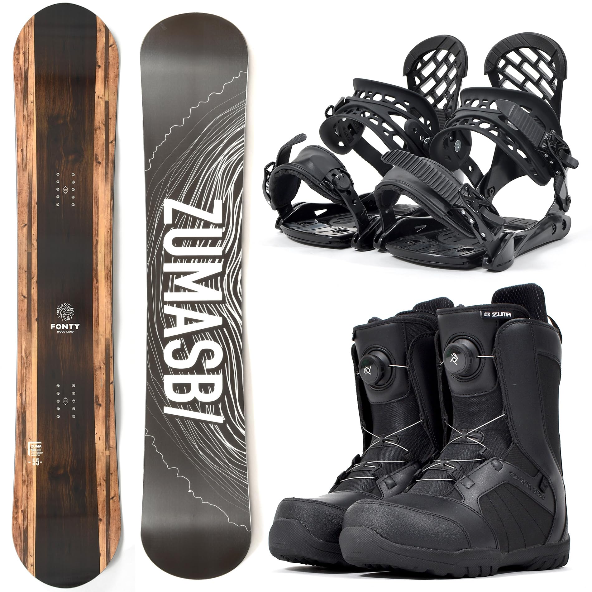 Amazon | ZUMA(ツマ) 23-24 メンズ 3点セット 板 ボード スノーボード