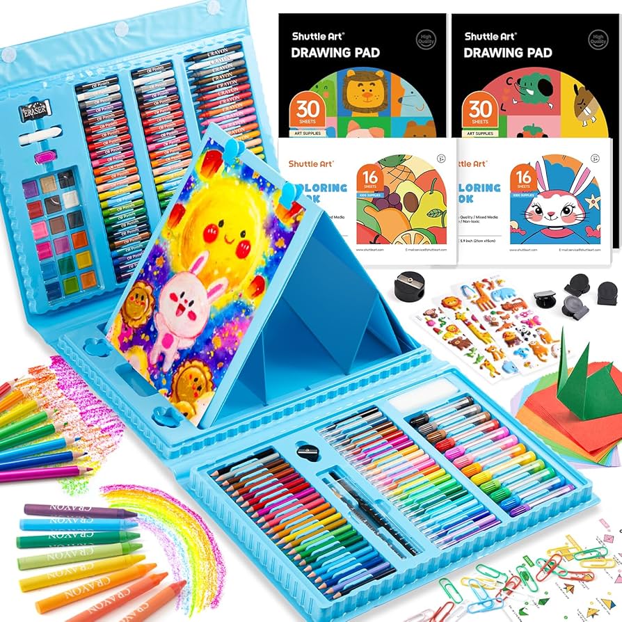 Amazon.com: Shuttle Art 335 Piece Kids Art Set, Multi-Media Art