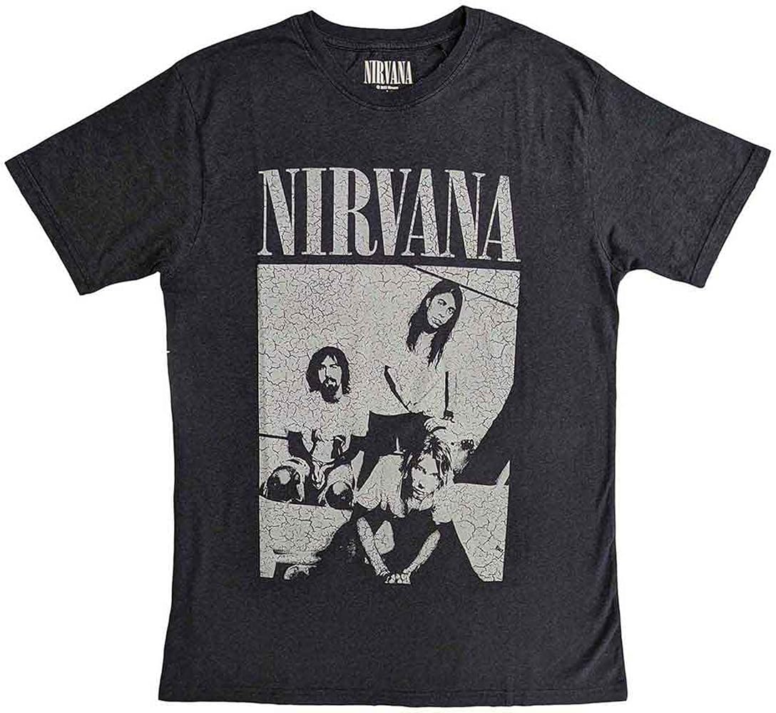 Amazon.com: Men's Nirvana Sitting T-Shirt Small Black : Clothing