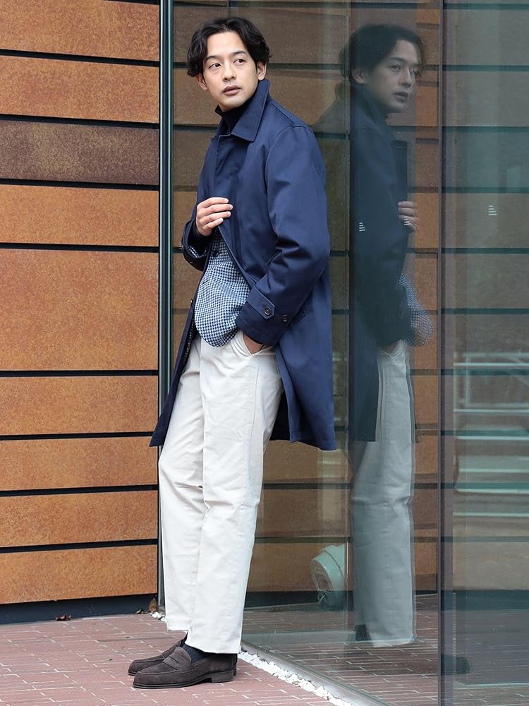 Amazon.co.jp: [ビームスハート] コート 撥水 ギャバジン ステンカラー