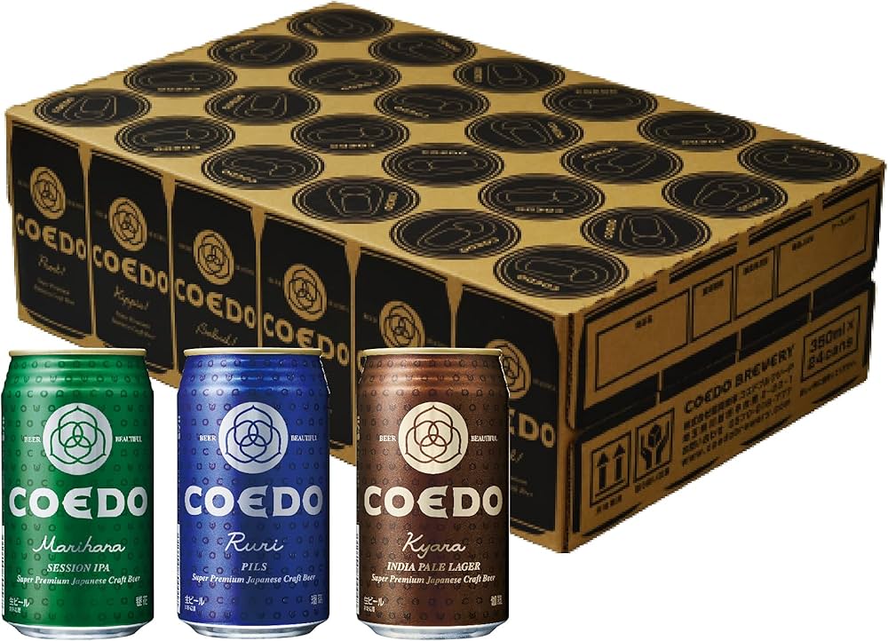 Amazon.co.jp: COEDO コエドビール カジュアルセット (缶 350ml 瑠璃