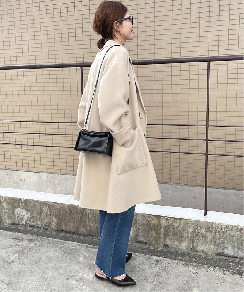 Amazon | [スピック アンド スパン] W/Nyダブルブレストリバーコート