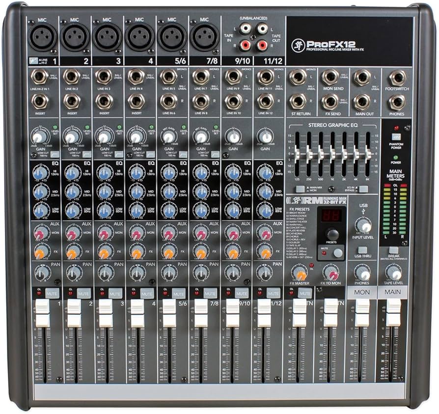 Amazon | MACKIE マッキー アナログミキサー ProFX12 国内正規品 | DJ