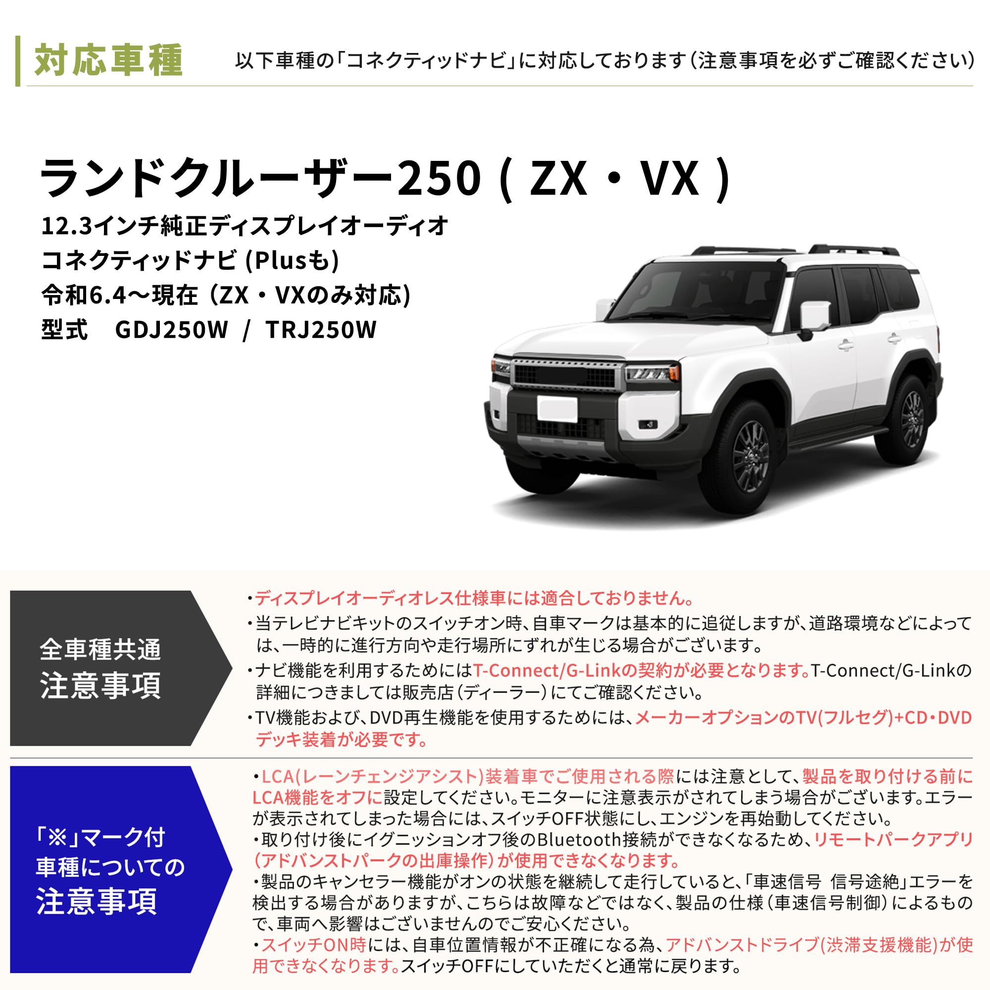 Amazon | テレビキット ランドクルーザー 250 新型 トヨタ純正 テレビ