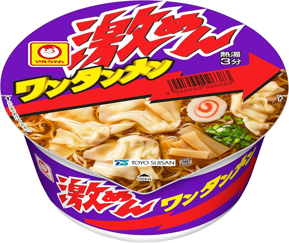 Amazon.co.jp: マルちゃん 激めん ワンタンメン 92g ×12個 : 食品