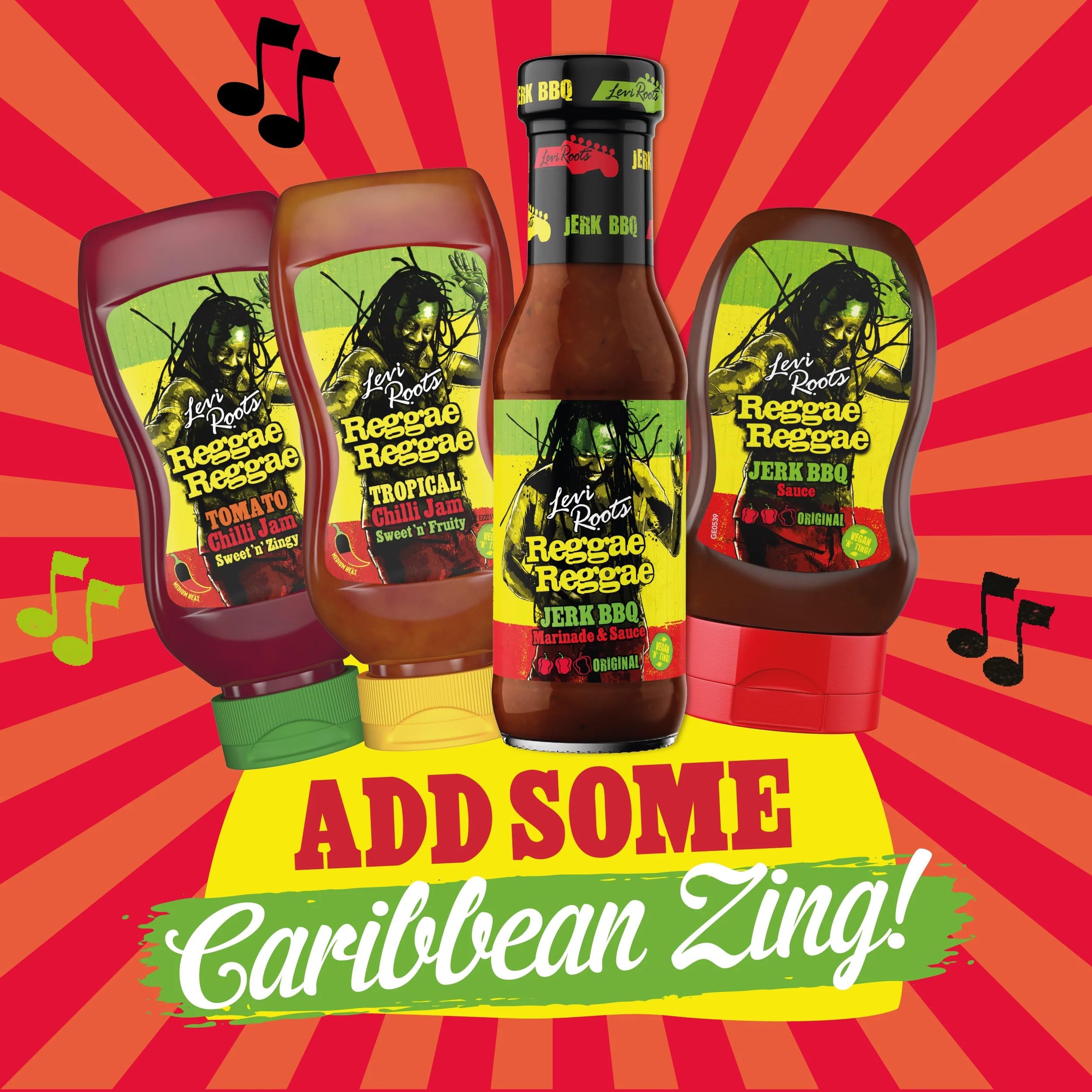 Amazon.com : Levi Roots Reggae Reggae Sauce Jerk BBQ Squeezy 330ml