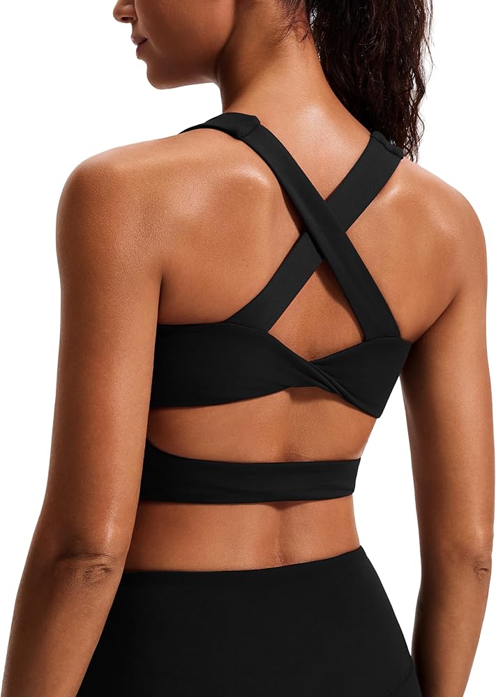 JOYSPELS Stunning Criss-Cross Back Sports Bra, Buttery Soft