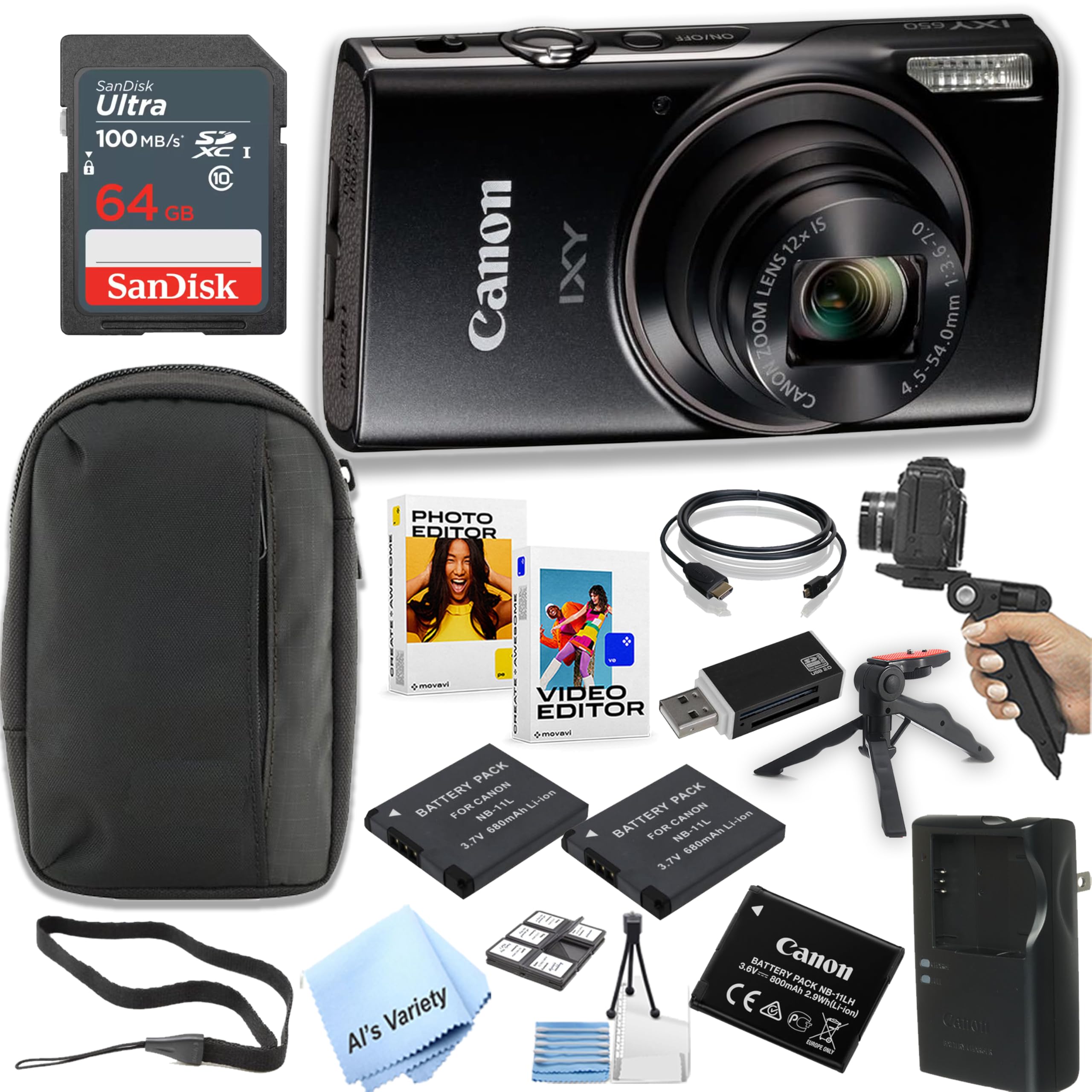 Amazon.com : Canon PowerShot IXY 650 (ELPH 360) HS Digital Camera