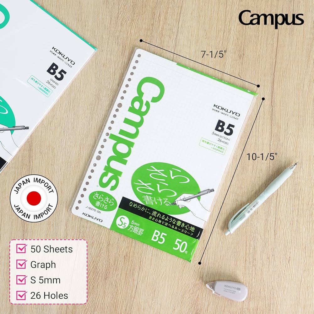 Amazon.co.jp: コクヨ キャンパス ルーズリーフ バインダー用