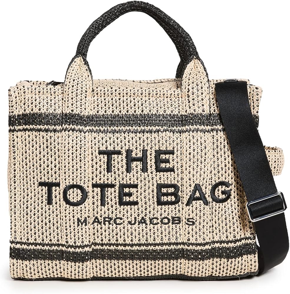 Amazon.com: Marc Jacobs Women's The Straw Jacquard Tote Bag