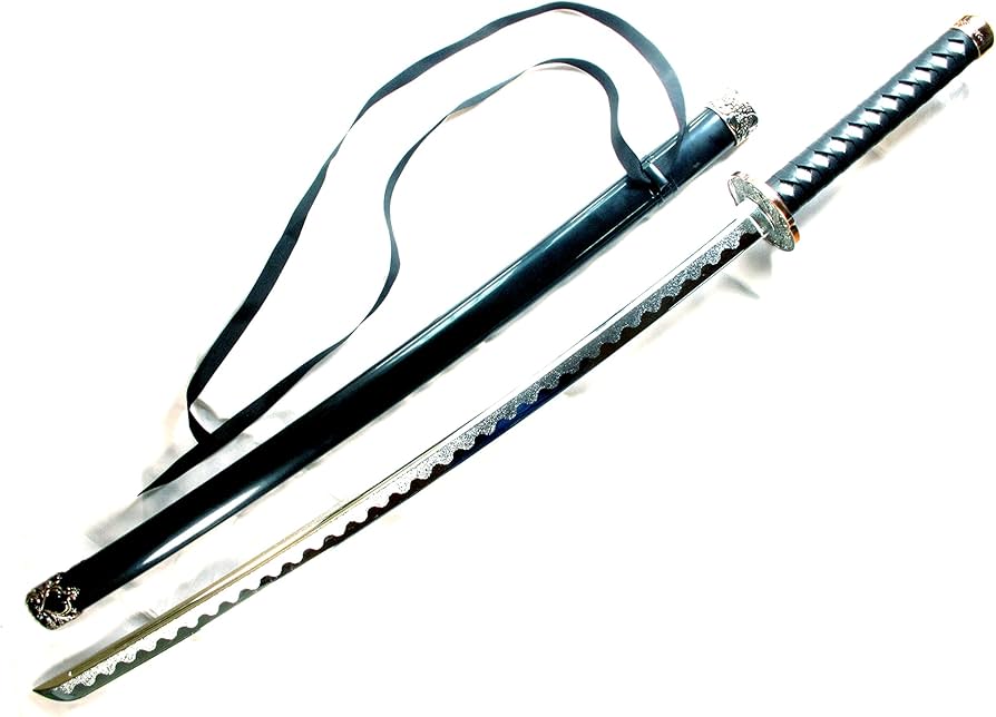 Amazon.co.jp: 【さくら造形 CP414A102P】樹脂製 日本刀メッキ＋黒鞘