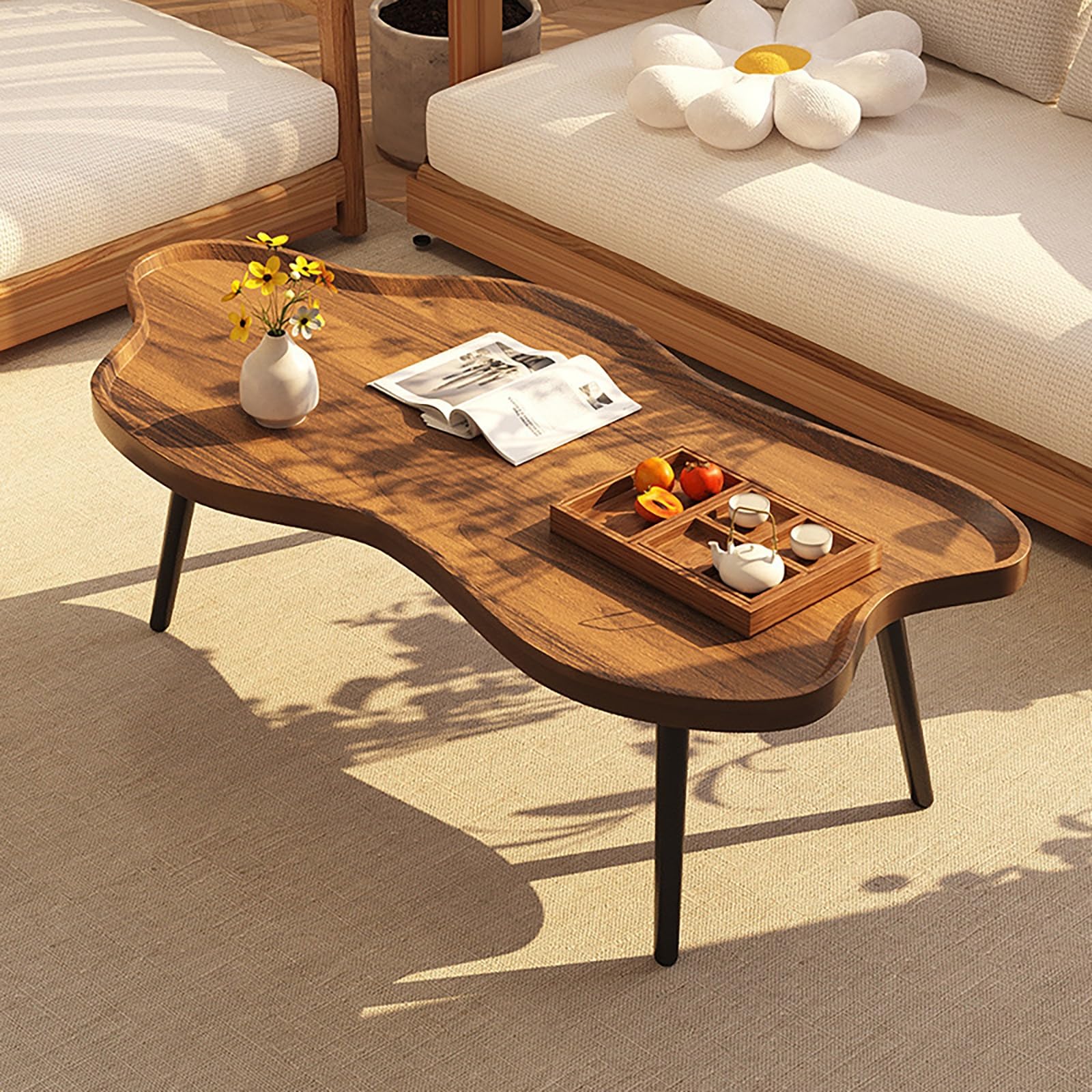 Amazon.com: Kaverno Cloud Coffee Table with Four Legs, Irregular