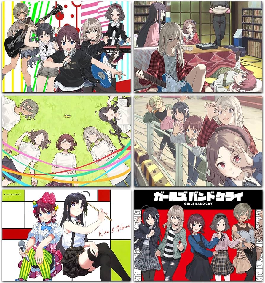 Amazon.co.jp: ガールズバンドクライ ポスター 壁紙 井芹仁菜 河原木
