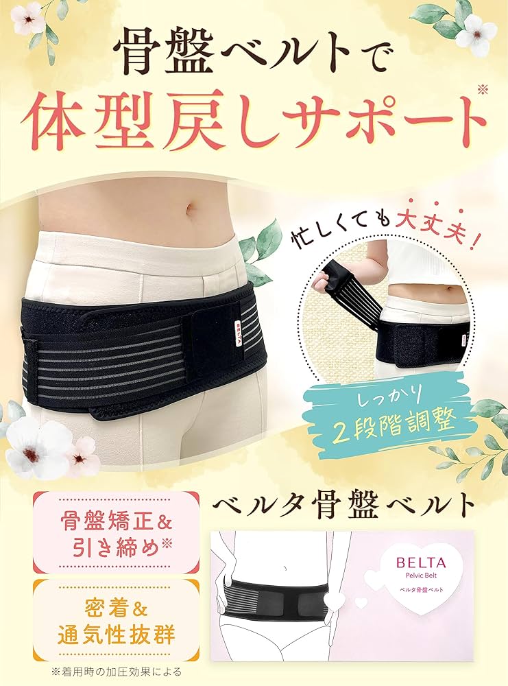 Amazon.co.jp: 【助産師監修】ベルタ 骨盤ベルト 産後ケア 腰 固定