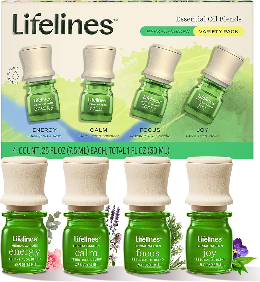 Amazon.com: Lifelines Essential Oil Blends, 4-Pack - Blended