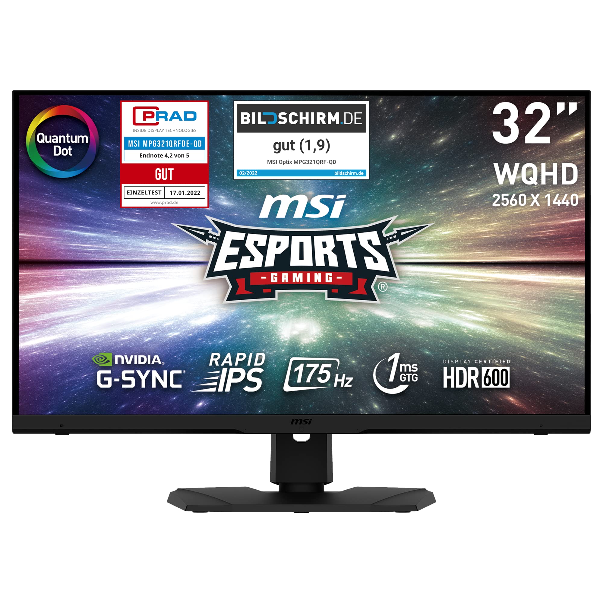MSI Optix MPG321QRFDE QD 32 Zoll 2K Quantum Dot Gaming Monitor