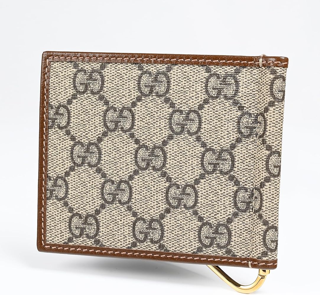 Amazon | [グッチ] マネークリップ式 二つ折り財布 GGスプリーム