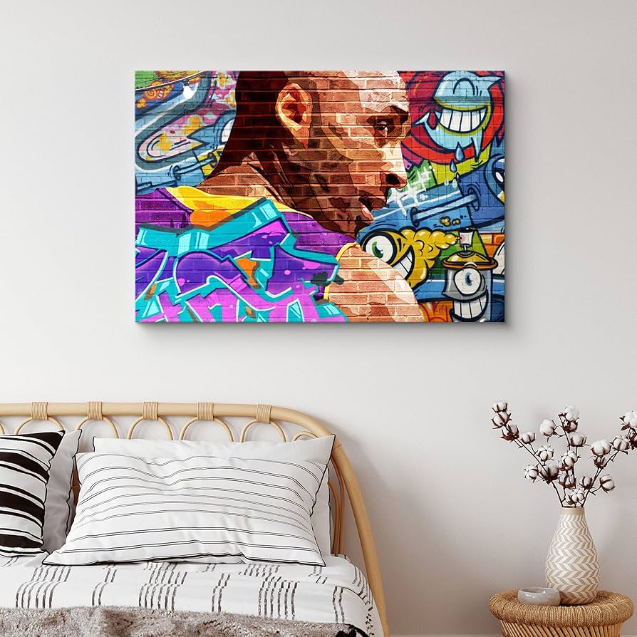 Amazon.com: NWT Canvas Print Wall Art Graphic Comic Style Kobe