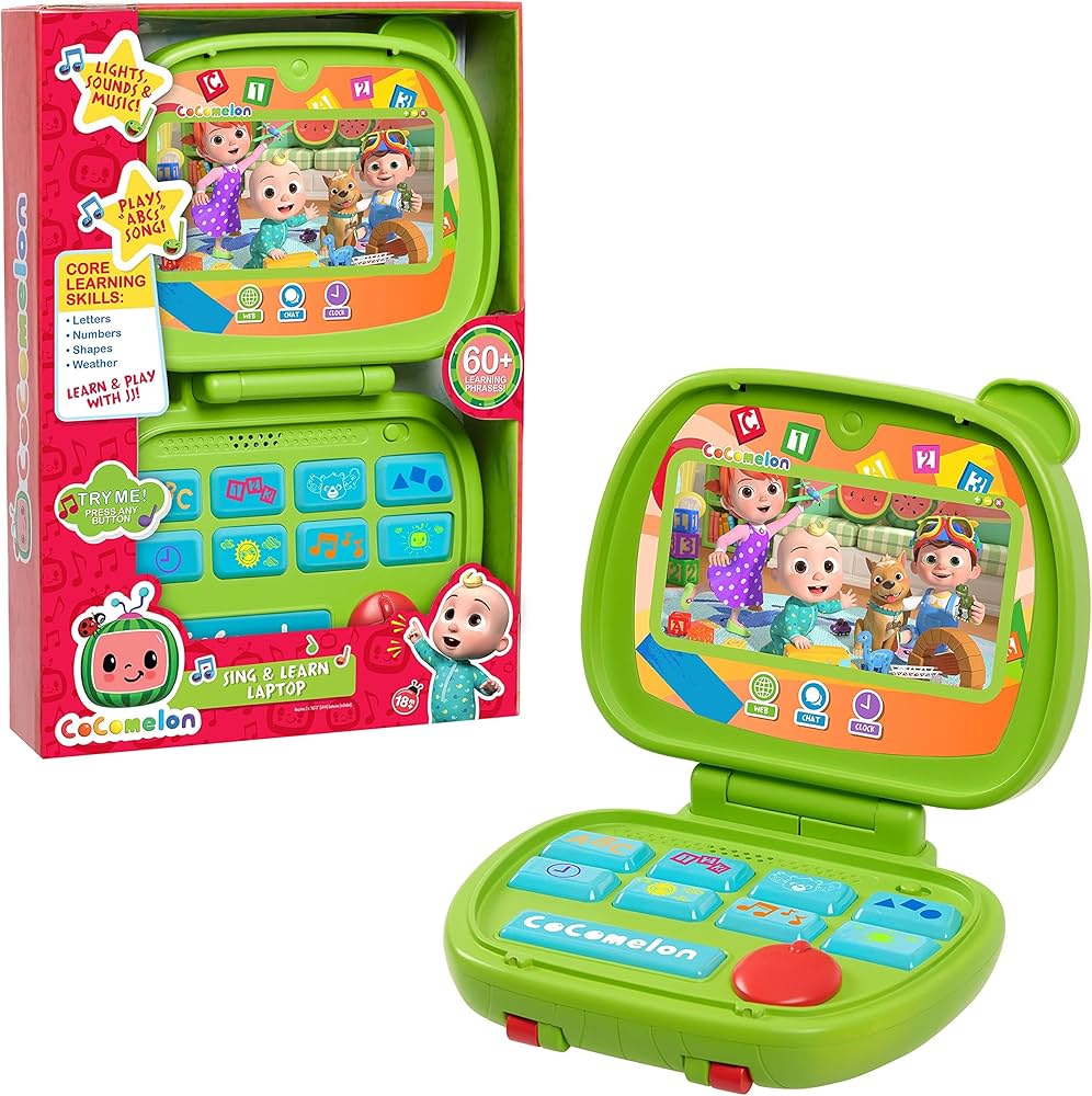 Buy CoComelon Sing and Learn Laptop Toy for Kids, Lights, Sounds