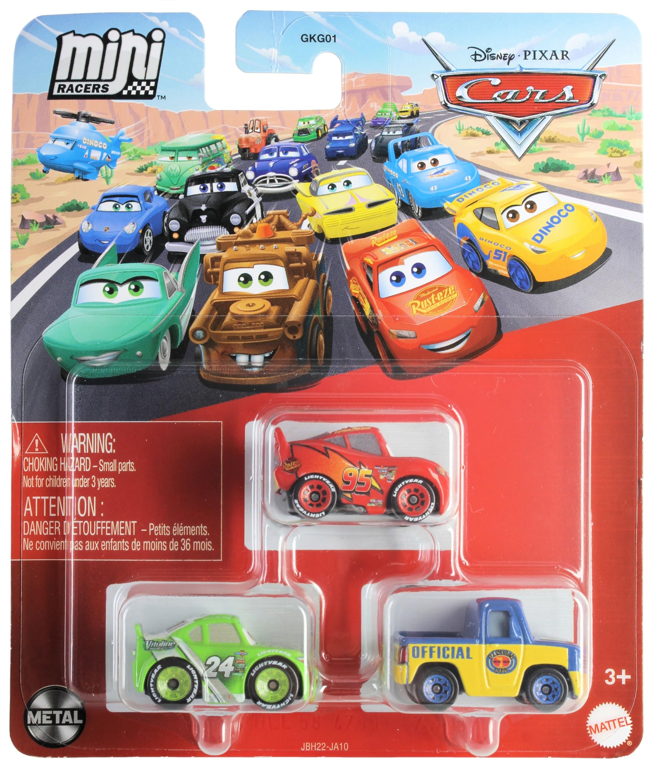 Amazon.com: Disney Cars Mini Racers 3-Pack: Lightning McQueen