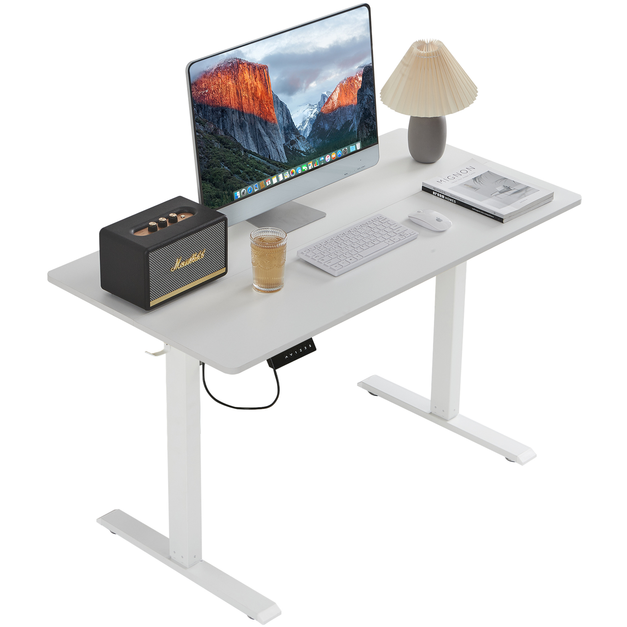 Amazon | VECELO 昇降式デスク 電動 スタンディングデスク オフィス