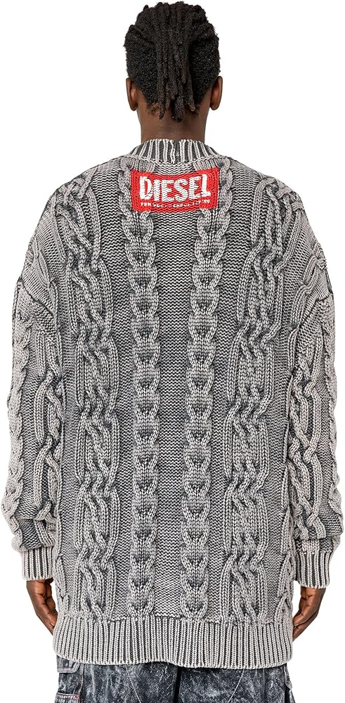 Amazon | [Diesel] (ディーゼル) メンズ ニット カーディガン ケーブル