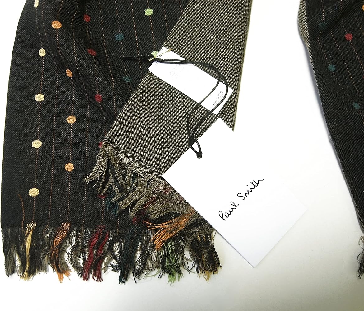 Amazon | [ポールスミス] マフラー ストール メンズ ウール レーヨン