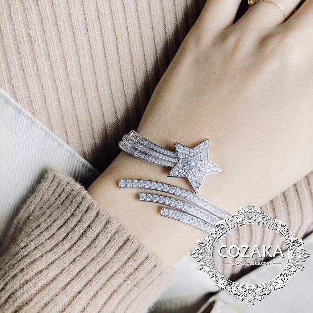 シャネル ラインストーン ブレスレット キラキラ 高級感 おしゃれ