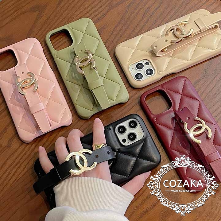 ブランド シャネル iphone14plusケース おすすめ chanel レザー