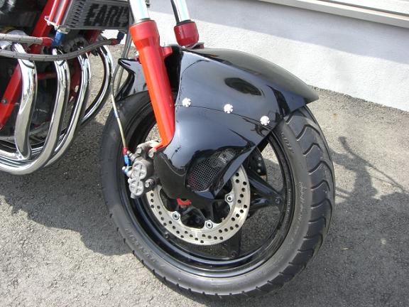 FIGHTER CBR400F 3分割 フロントフェンダー 強化品 - F－AUTO