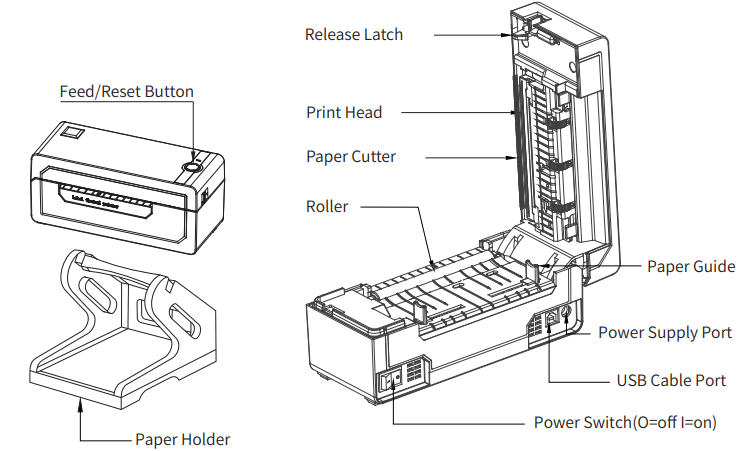 Jadens Thermal Lable Printer JD-268BT Instruction Manual