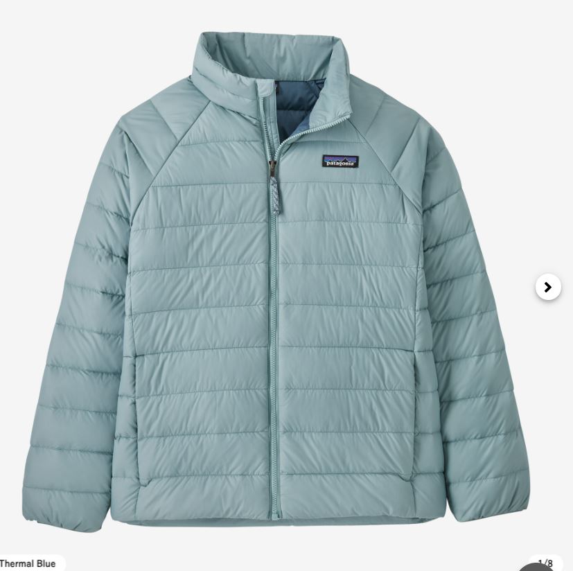 パタゴニア】キッズ・ダウン・セーター【カラー : Thermal Blue】 2024