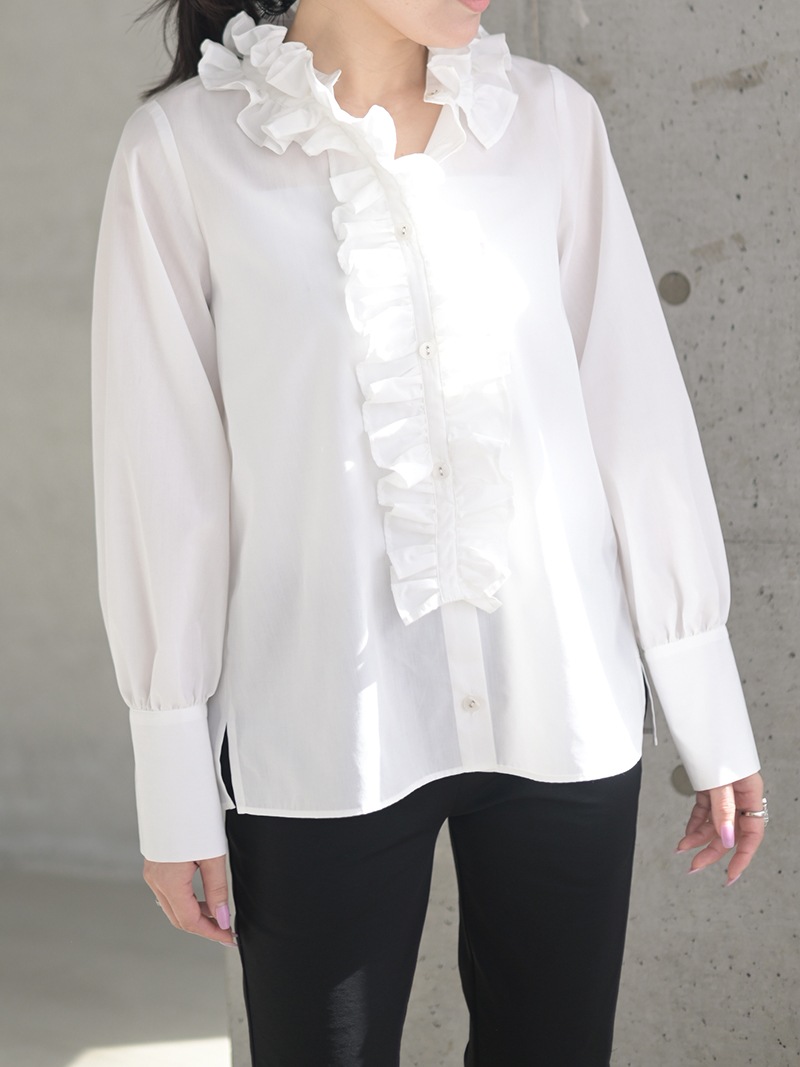 ワイドフリルブラウス | Tops,ブラウス | | TREFLE＋1（トレフルプラス