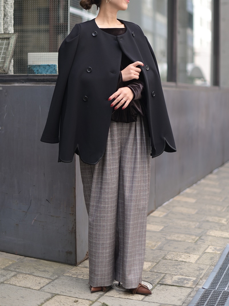 スカラップジャケット | Outer | | TREFLE＋1（トレフルプラスワン）