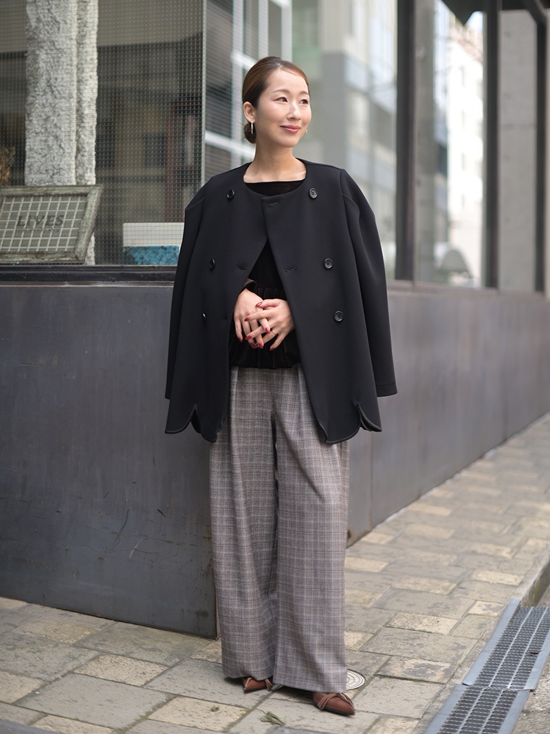 スカラップジャケット | Outer | | TREFLE＋1（トレフルプラスワン）