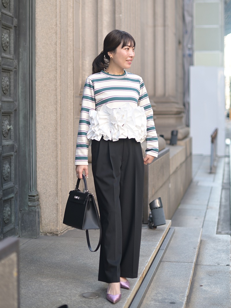 BORDERスワンカットソー | Tops,トップス | | TREFLE＋1（トレフル