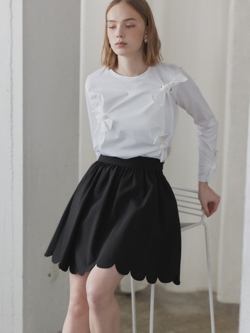 スカラップスカパン | Bottoms,スカート | | TREFLE＋1（トレフル